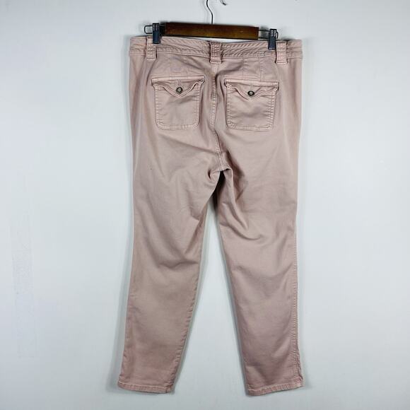 Torrid Size 10 Crop Twill Mid Rise Military Pants Blush Pink - Picture 4 of 8